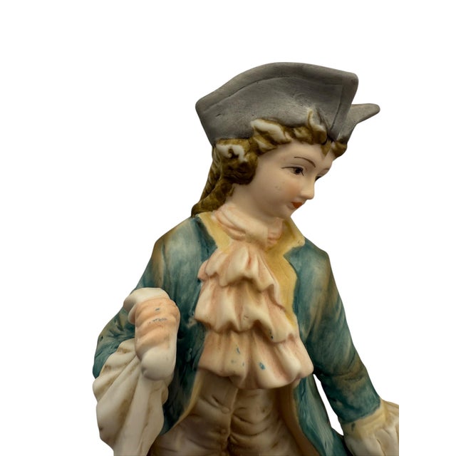 Mid 20th Century Classic Gallery by Napco Colonial Figurines- a Pair For Sale In Indianapolis - Image 6 of 8