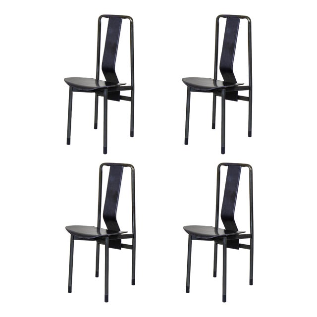 Irma Chairs by Achille Castiglioni for Zanotta, 1980s, Set of 4 For Sale