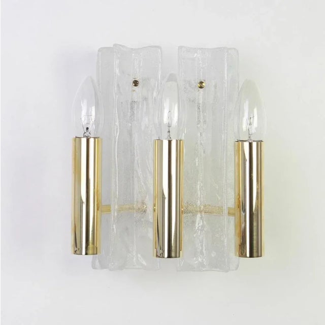 Austrian Murano Glass Sconces by Kalmar for Mod Lipizza, 1960s, Set of 2 For Sale - Image 3 of 8