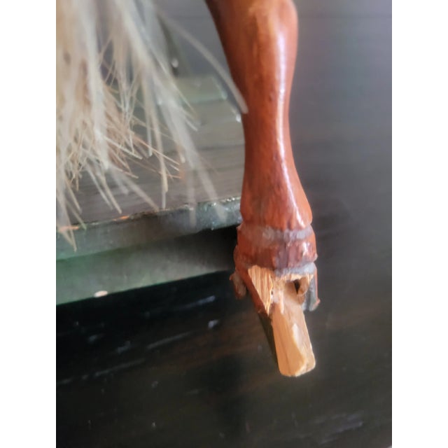 Auburn Vintage Wooden Rocking Horse For Sale - Image 8 of 13