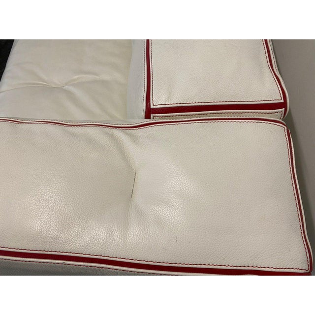 Cream Don Corleon Sofa in White Leather from Bretz For Sale - Image 8 of 13