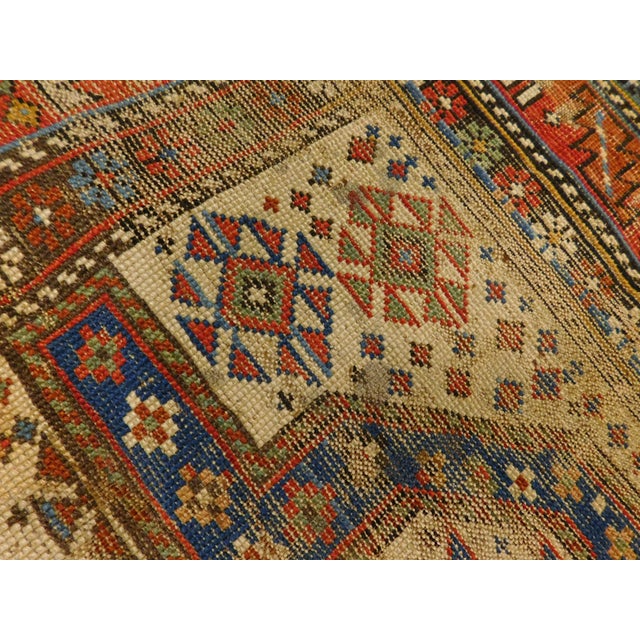 Distressed Antique Caucasian Prayer Rug For Sale In Los Angeles - Image 6 of 13