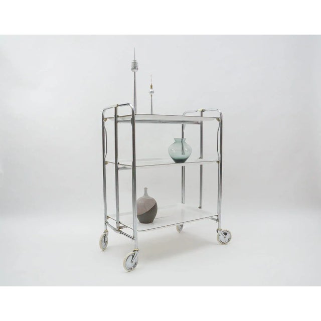 3-Stage Folding Trolley, 1970s For Sale - Image 4 of 12