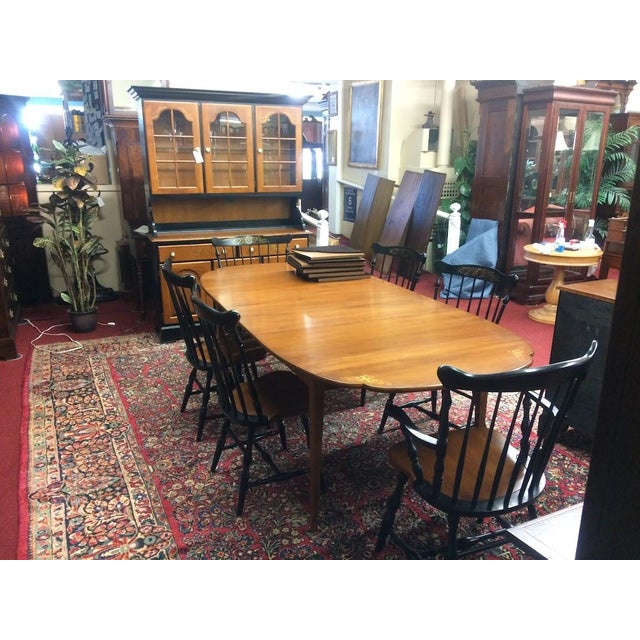Brown Vintage Drop Leaf Table, Dining Table, Hitchcock Furniture For Sale - Image 8 of 8