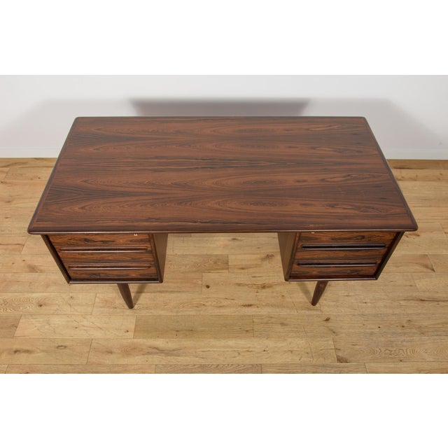 1960s Mid-Century Modern Rosewood Desk by Svend Åge Madsen for Falster Møbelfabrik, Denmark, 1960s For Sale - Image 5 of 18