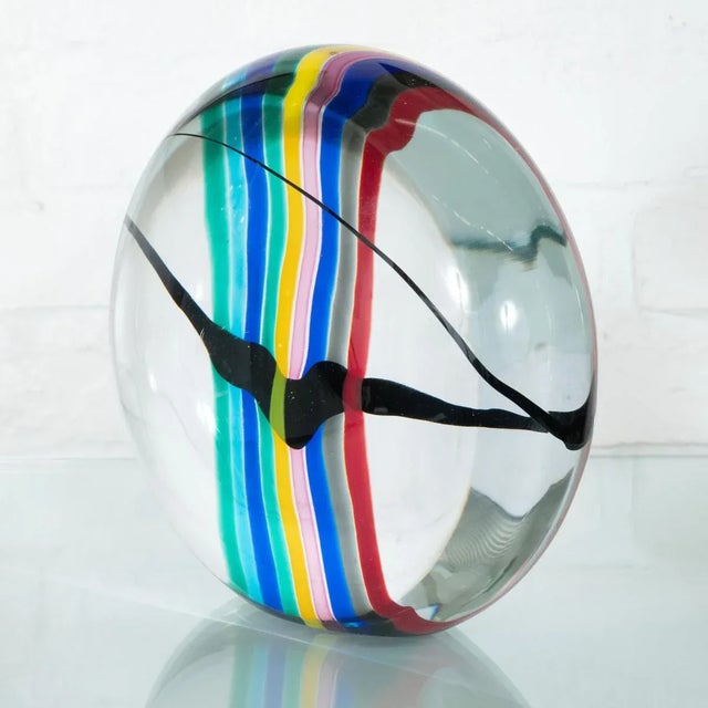 Vintage Colorful Sommerso Murano Glass Sculpture For Sale - Image 4 of 10