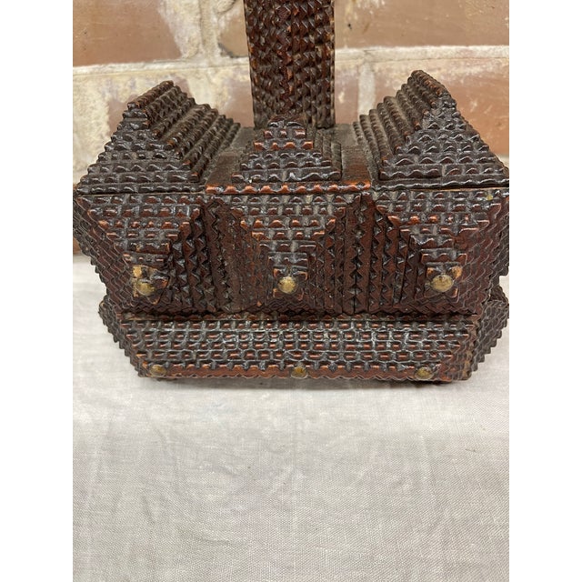 Antique Tramp Art Crucifix For Sale In Atlanta - Image 6 of 7