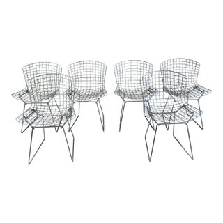 Harry Bertoia for Knoll Chrome Wire Side Chairs - Set of 6 For Sale
