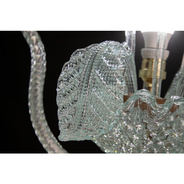 Blue Barovier E Toso Light With Flowers, 1940s For Sale - Image 10 of 11