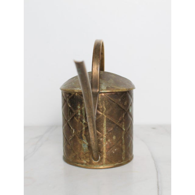 Vintage English Brass Watering Can For Sale - Image 4 of 11