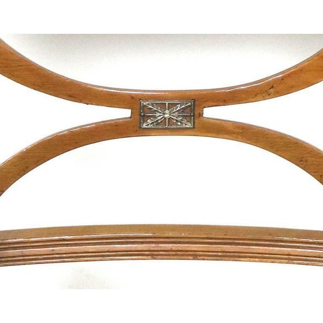 Much Reduced-set of 8 dining chairs Spectacular refined rare organic mellow light tone, satin finish knotty fruitwood...