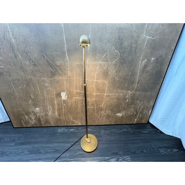 RH Restoration Hardware 1930s Parisian Task Floor Lamp Antiqued Brass | Adjustable Height | Dimmable LED Task Lighting...