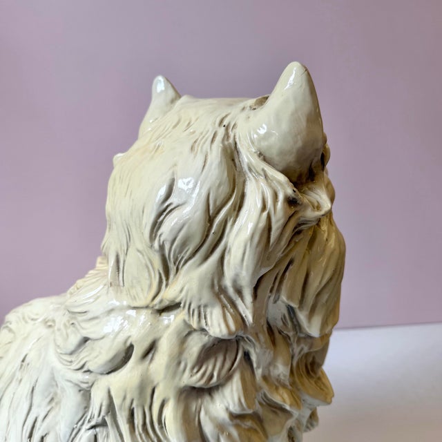 Vintage Mid-Century Extra Large 1960’s Persian Cat Statue For Sale - Image 12 of 12
