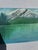 1990s Mountain and Lakeside Landscape Painting on Canvas For Sale - Image 4 of 7