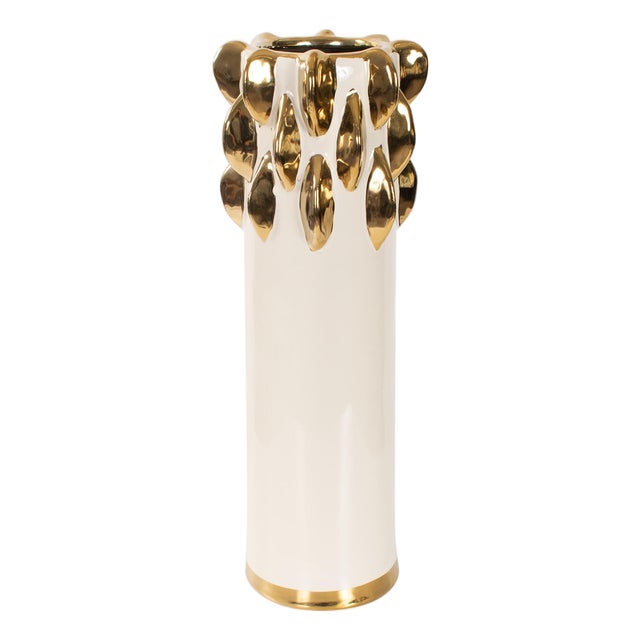 Gilded Vase Large For Sale