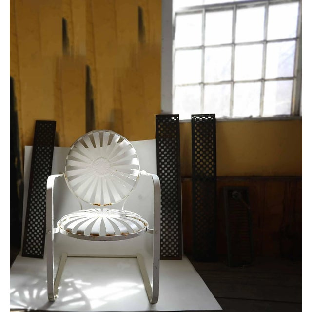 Francois Carre Cantilever Garden Chairs - Set of Four For Sale In New York - Image 6 of 6