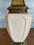 American American Mid-Century Stiffel Ceramic and Brass Table Lamp, 1950s For Sale - Image 3 of 6