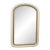 Antique Curved Corner Whitewashed Mirror For Sale