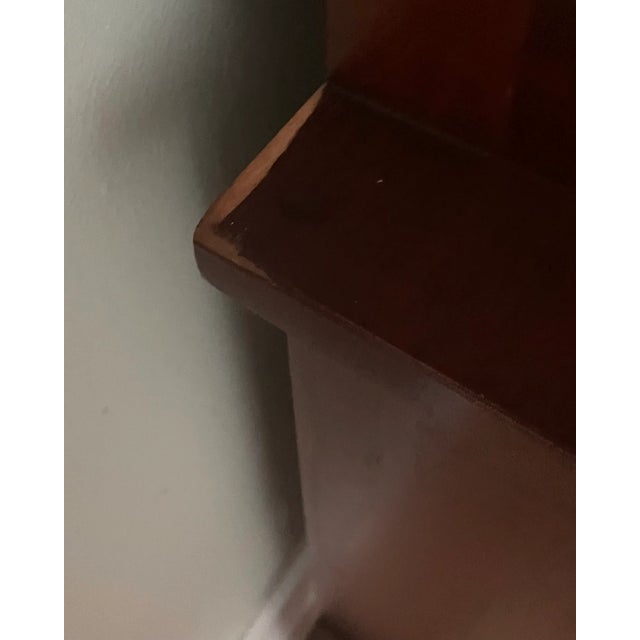 Chestnut 1960s Dixie Midcentury Highboy Dresser For Sale - Image 8 of 11