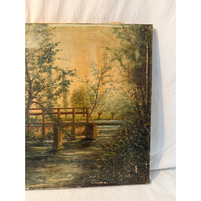 Vintage, French, Oil on Canvas, Landscape For Sale - Image 14 of 15