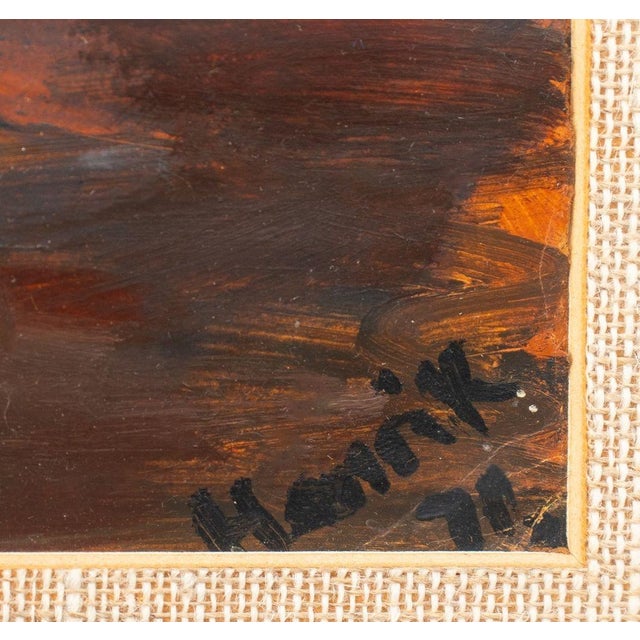 Contemporary 20th Century School Boats at Sunset Acrylic For Sale - Image 3 of 4