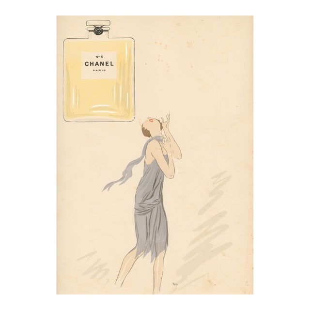 Sem (Georges Goursat) — Chanel No. 5, Paris, 1927 Original Print 1921 For Sale