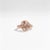 Late 20th Century 14K White Pink Rose Gold Diamond Filigree Floral Beehive Ring Estate, Size 6.5 For Sale - Image 4 of 4