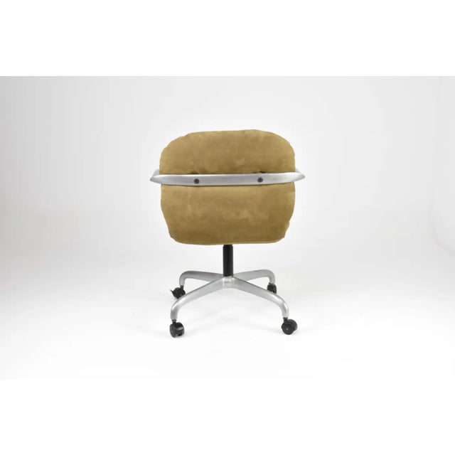 Mid-Century Hannah Morrison for Knoll Suede Office Chair, 1950s For Sale - Image 10 of 10