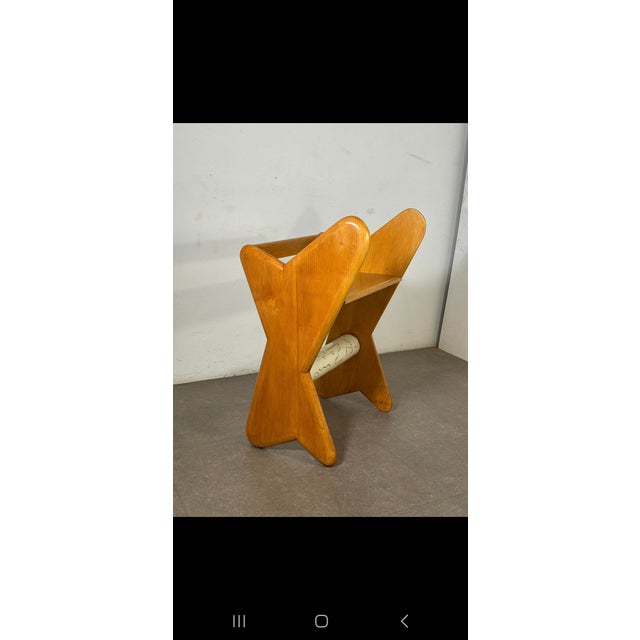 Vintage Wooden Console Table with Ceramic by Vittorio Dassi for Dassi Mobili Moderni, 1950s For Sale - Image 4 of 7