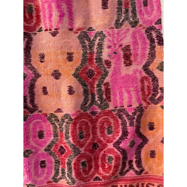 C. 1980 Vintage Peruvian Alpaca Wool Wall Tapestry (72" X 63") For Sale - Image 9 of 10