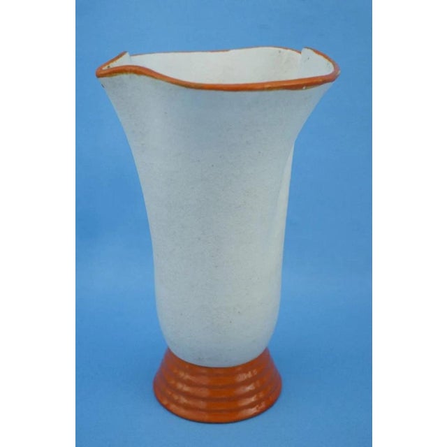 20th Century Art Deco Ceramic Vase with Futuristic Elements by Manlio Trucco for La Fenice, Albisola, Italy, 1920s For Sale - Image 4 of 18