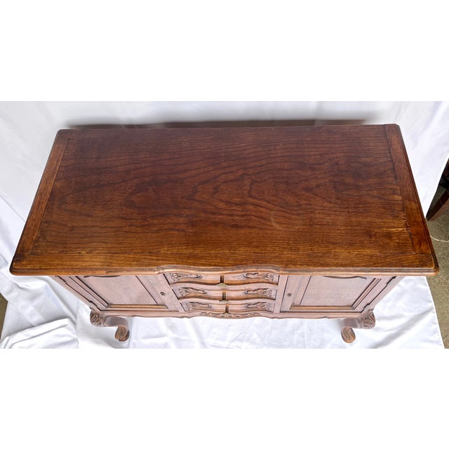 Antique Late 1800s French Oak Sideboard/Buffet For Sale - Image 9 of 17