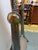 Hand Hammered Tin Cheval Floor Mirror For Sale - Image 10 of 13