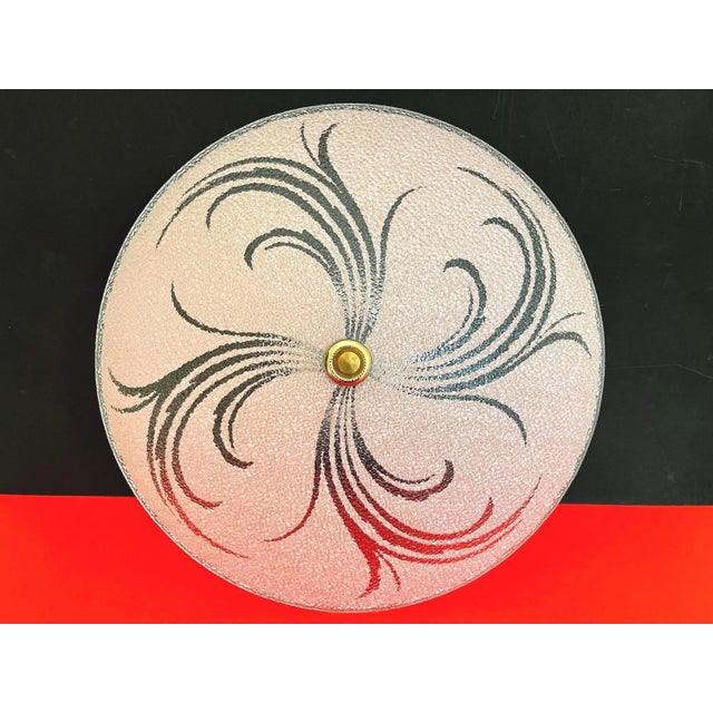 1950s Pink Leaf Sprays Ceiling Light For Sale - Image 12 of 16