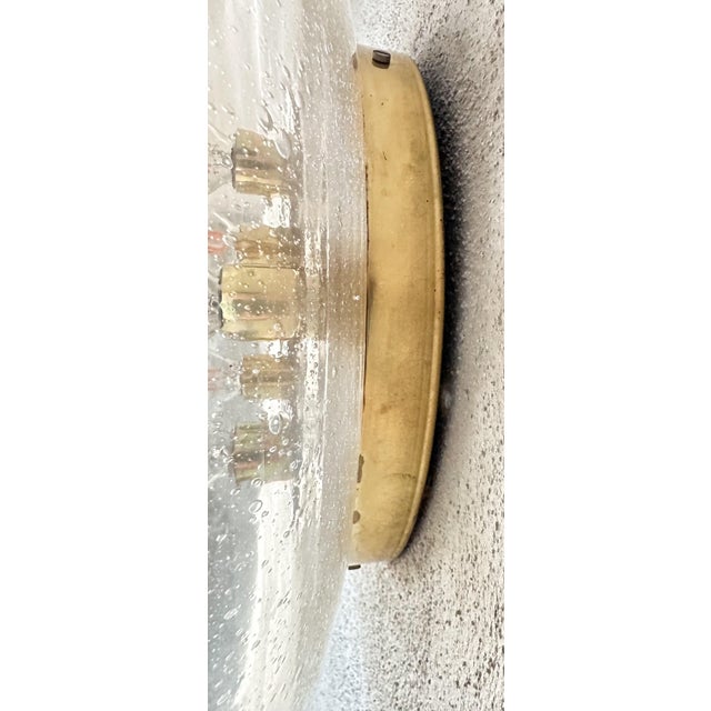 Mid-Century Modern Vintage Flush Mount from Glashütte Limburg, 1970s For Sale - Image 3 of 15