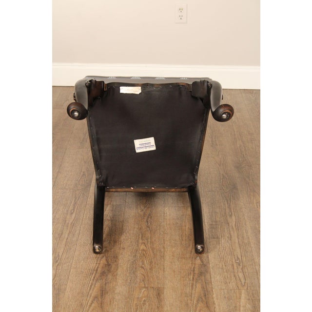 Century Furniture Ebonized Set of Six Queen Anne Style Dining Chairs For Sale - Image 17 of 18