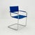 Mid century design s34 armchair in blue and chrome Germany Bring a touch of iconic Bauhaus design into your space with...