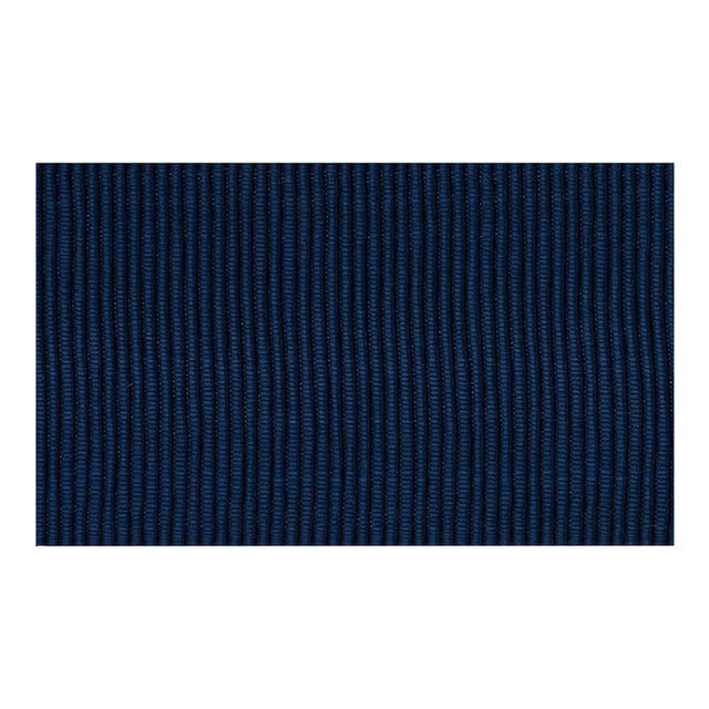 Sample - Schumacher Wide Faille Tape in Navy For Sale