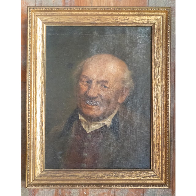 19th Century Pair of Portraits of Husband and Wife "Marital Bliss" For Sale - Image 4 of 18