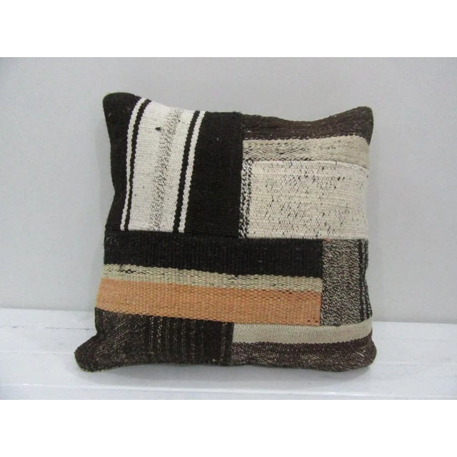 Handmade Patchwork Kilim Pillow Cover For Sale - Image 4 of 4