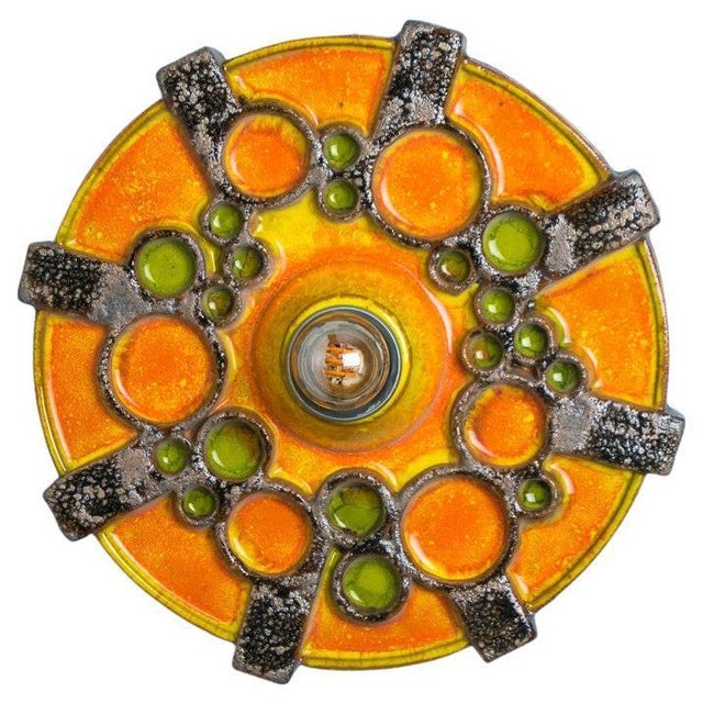 Danish Ceramic Wall Light, 1970 For Sale - Image 18 of 18