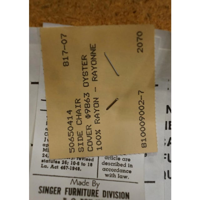 Singer Furniture Solid Pecan Italian Mediterranean Style Cane Back Dining Side Chair For Sale - Image 12 of 12