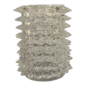 Murano Style Glass and Barovier & Toso Style Rostrato Vase