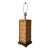 1970s Coastal Faux Bamboo & Woven Rattan Table Lamp For Sale