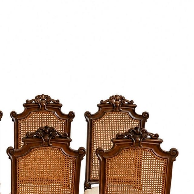 Henry II Chairs in Oak and Straw Seat, Set of 8 For Sale - Image 4 of 6