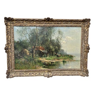 Karl Adam Heinisch, Oil on Canvas, Chiemsee For Sale