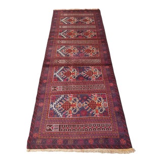 Elegant Afghan Tribal Hand Knotted Baluchi 2010's Rug For Sale