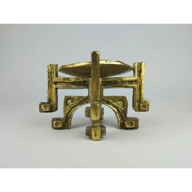 Brutalist Candleholder in the style of Giuseppe Gallo, 1970s For Sale - Image 6 of 8