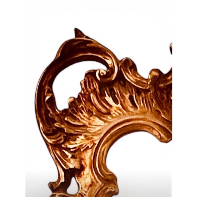 1960s Rococo Revival Gilded Carved Wood Mirror Midcentury Very Large For Sale - Image 4 of 6