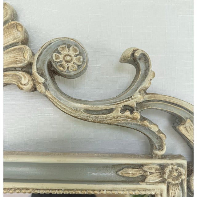 Discover the charm of our Elegant Vintage Swedish Gustavian Louis XVI Style Wall Mirror, a stunning piece newly reimagined...